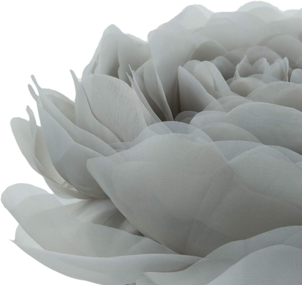 VG|gray|3D Flower Throw Pillow Cover