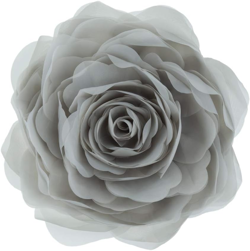 VG|gray|3D Flower Throw Pillow Cover