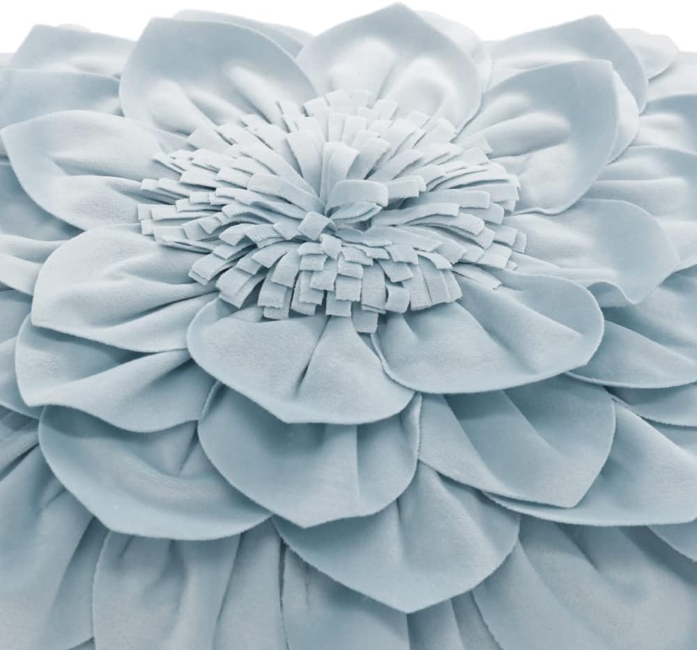 VG|blue|3D Flower Throw Pillow Covers