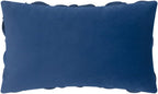 VG|navy-blue-persian-velvet|Handmade 3D Floral Throw Pillow Cover