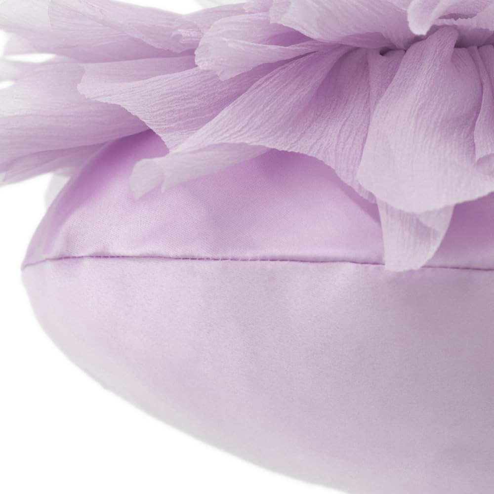 VG|purple|Decorative 3D Flower Shaped Throw Pillow