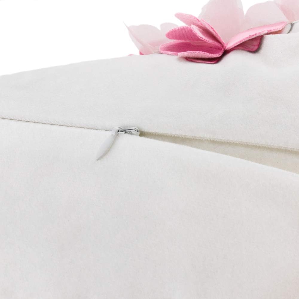 VG|pink-heart|Valentine's Day Rose Throw Pillow Cover