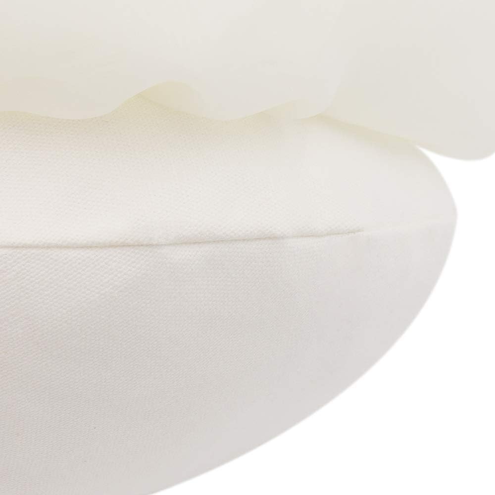 VG|creamy-white|3D Flower Throw Pillow Cover