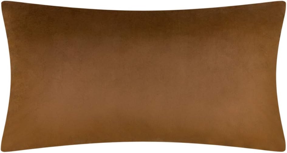 VG|rust-brown|Velvet Pillow Cover