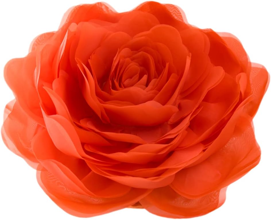 VG|orange|3D Flower Throw Pillow Cover
