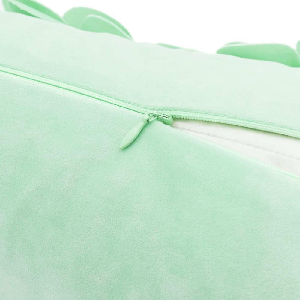 VG|mint-green|3D Flower Throw Pillow Cover
