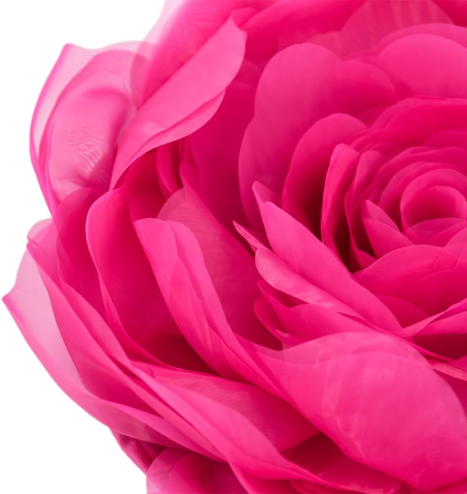 VG|hot-pink|3D Flower Throw Pillow Cover