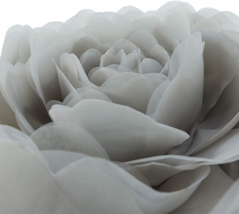VG|gray|3D Flower Throw Pillow Cover