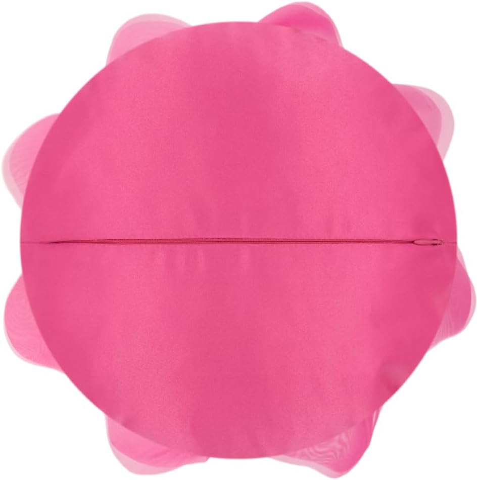 VG|hot-pink|3D Flower Throw Pillow Cover