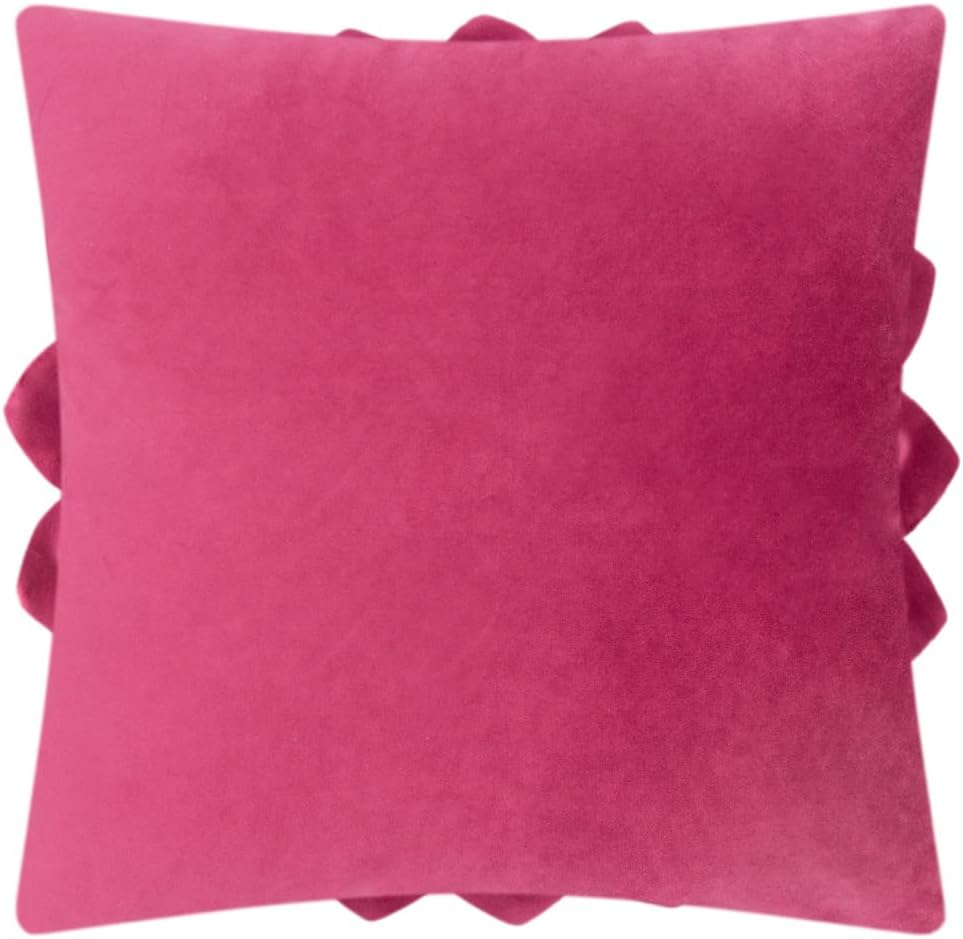 VG|rosered|3D Flower Throw Pillow Covers