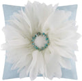 VG|a-white|Decorative 3D Flower Shaped Throw Pillow