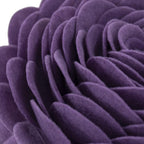 VG|purple|Handmade 3D Flower Throw Pillow Round Cushion