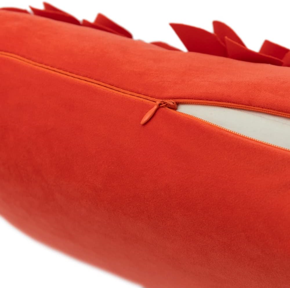 VG|orange-red|3D Flower Throw Pillow Cover