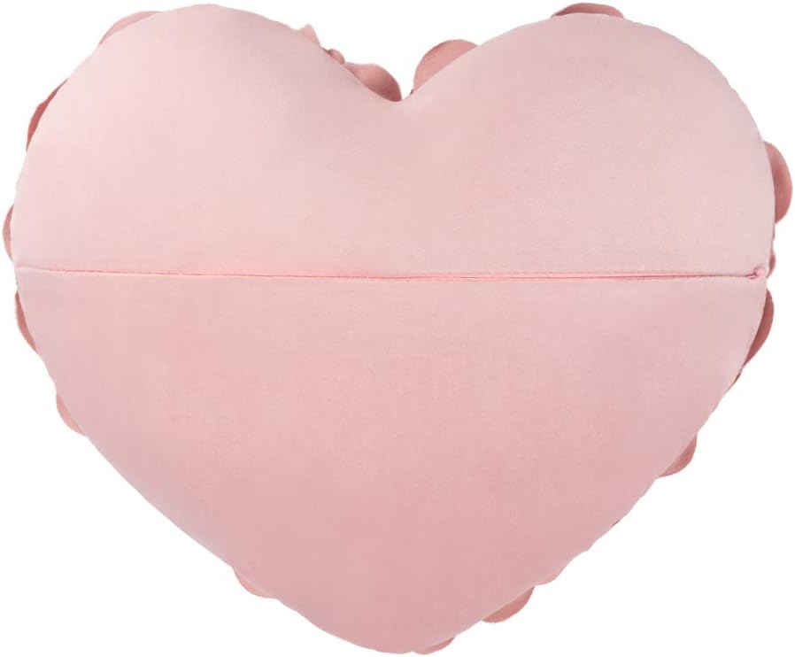 VG|rose-gold|Heart Flower Throw Pillow Covers