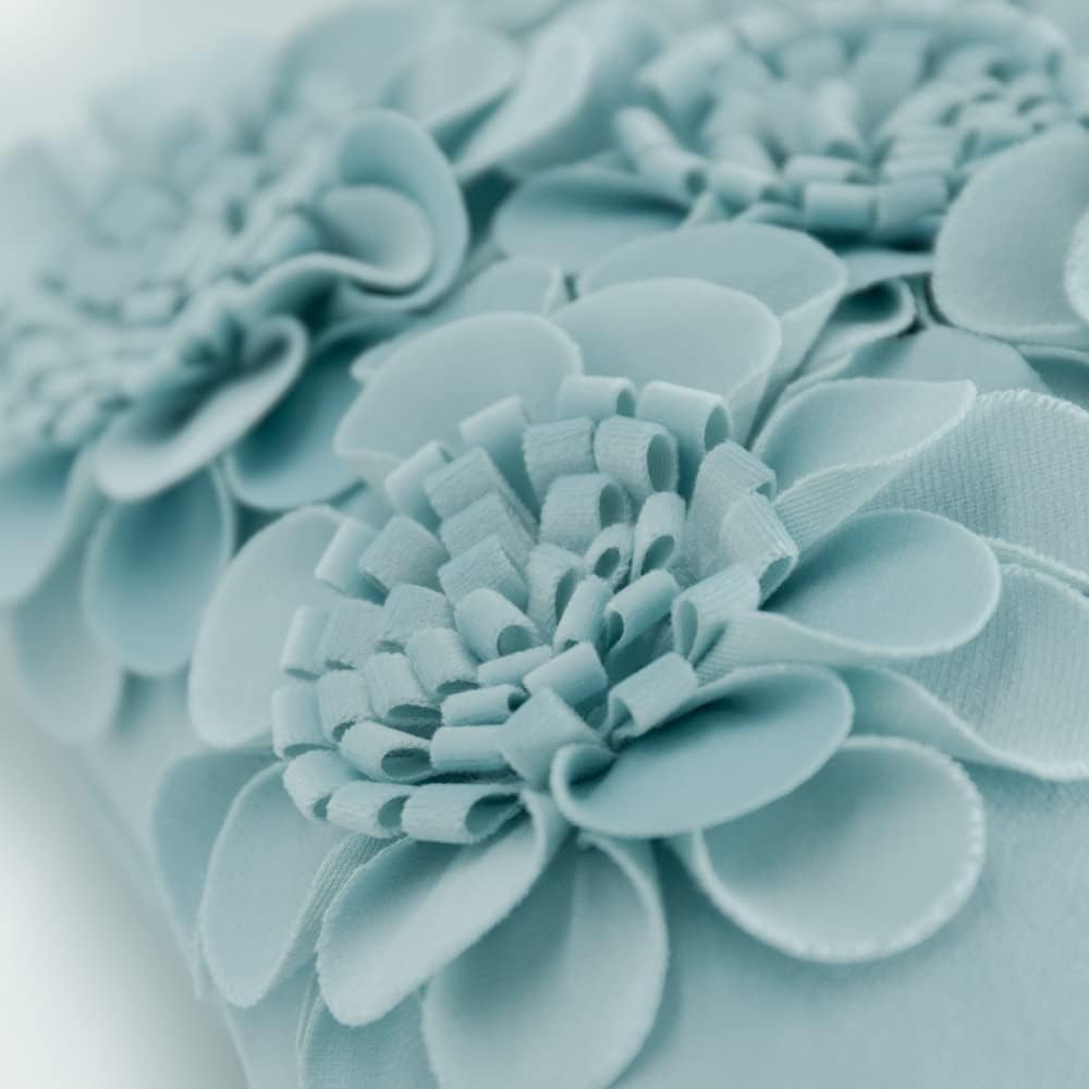 Handmade 3D Flower Throw Pillow Cover
