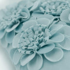 VG|blue|Handmade 3D Flower Throw Pillow Cover