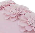 VG|bright-pink|3D Flower Throw Pillow Cover