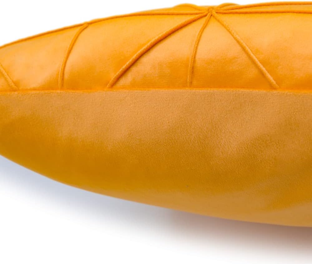 VG|yellow|Velvet Pillow Cover