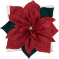 Luxury 3D Flower Throw Pillow Cover - Red
