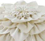 VG|cream-white|3D Flower Throw Pillow Covers