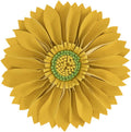 VG|yellow|3D Flower Throw Pillow Cover Aesthetic Decorative Daisy Accent Pillow Case Hand Crafted Cushion Round Floral Pillowcase for Home Bed Couch Bedroom Chair