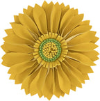 VG|yellow|3D Flower Throw Pillow Cover Aesthetic Decorative Daisy Accent Pillow Case Hand Crafted Cushion Round Floral Pillowcase for Home Bed Couch Bedroom Chair
