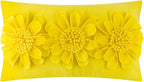 VG|sunbeam-yellow|3D Flower Throw Pillow Cover