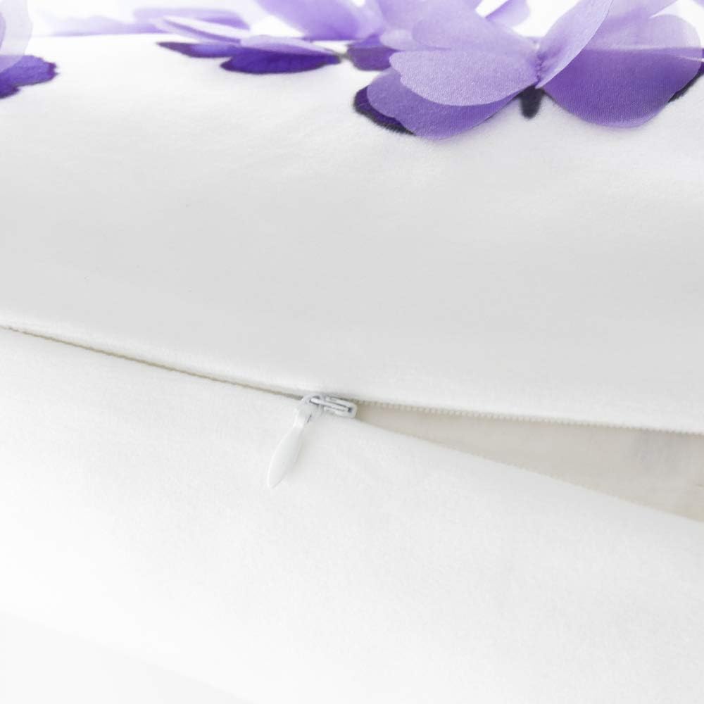 VG|purple|Valentine's Day Rose Throw Pillow Cover