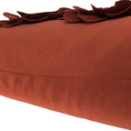 VG|rust-red|3D Flower Throw Pillow Cover
