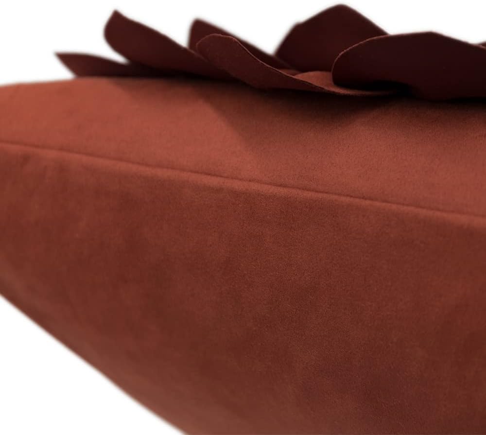 VG|dark-red|3D Flower Throw Pillow Covers