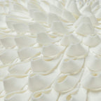 VG|creamy-white-solid-suede|3D Flower Throw Pillow Cover, Velvet, Light Grey