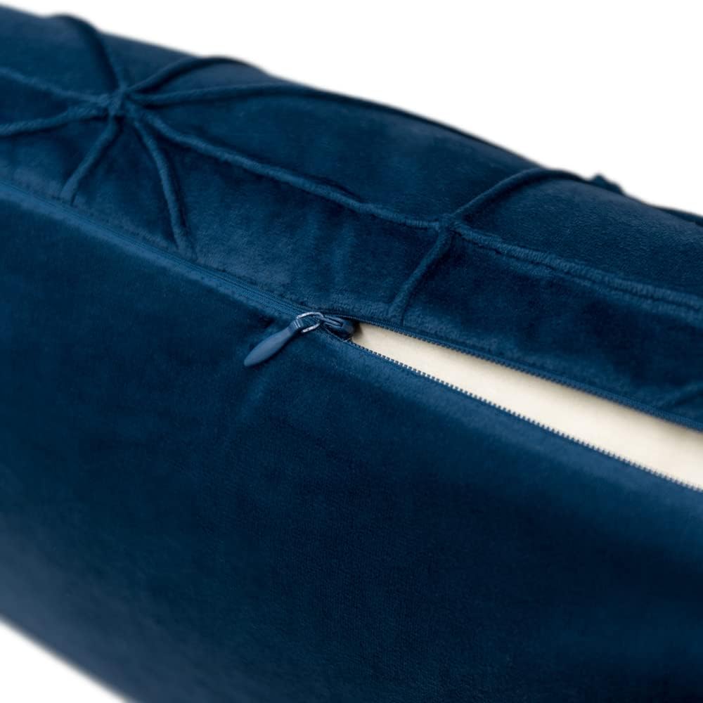 VG|navy-blue|Velvet Pillow Cover