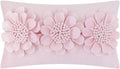 VG|bright-pink|3D Flower Throw Pillow Cover