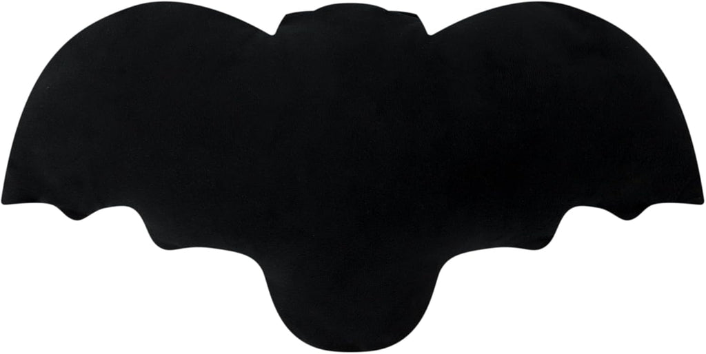 3D Black Plush Bat Throw Pillow Decorative Cushion for Halloween Sofa Couch Bedroom Party