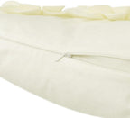 VG|creamy-white|3D Flower Throw Pillow Cover