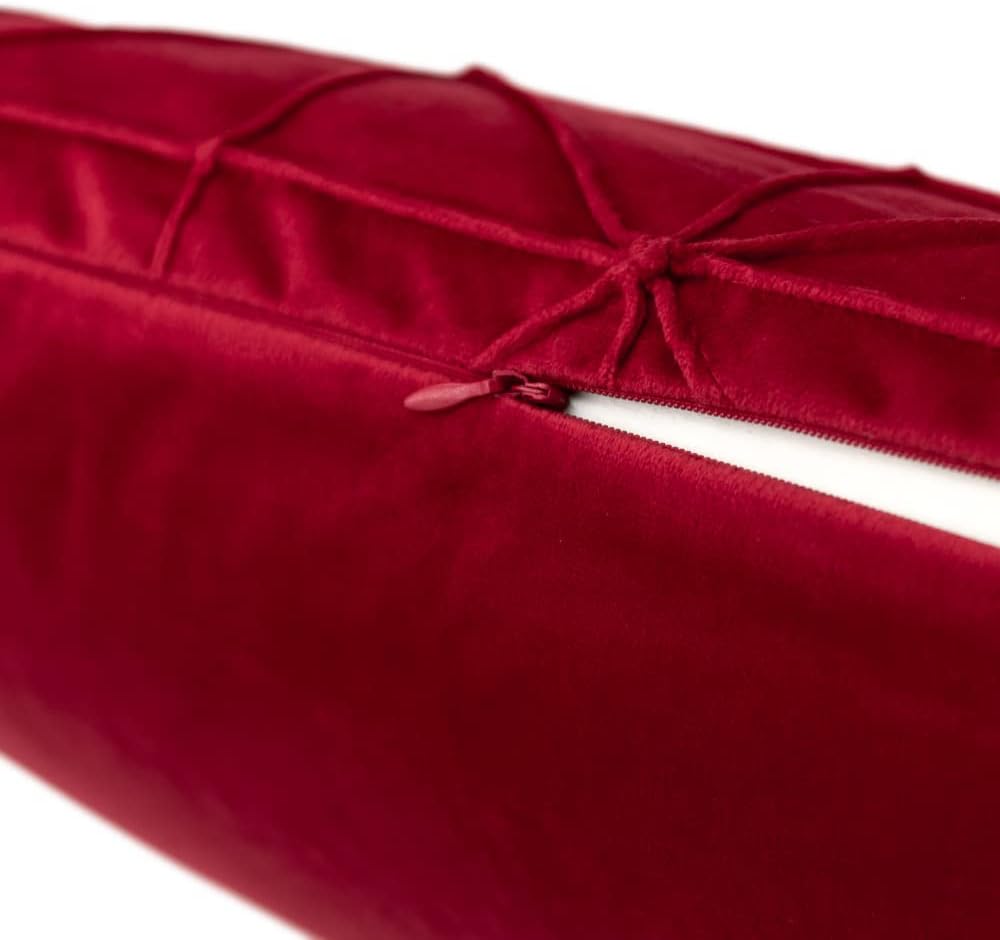 VG|red|Velvet Pillow Cover