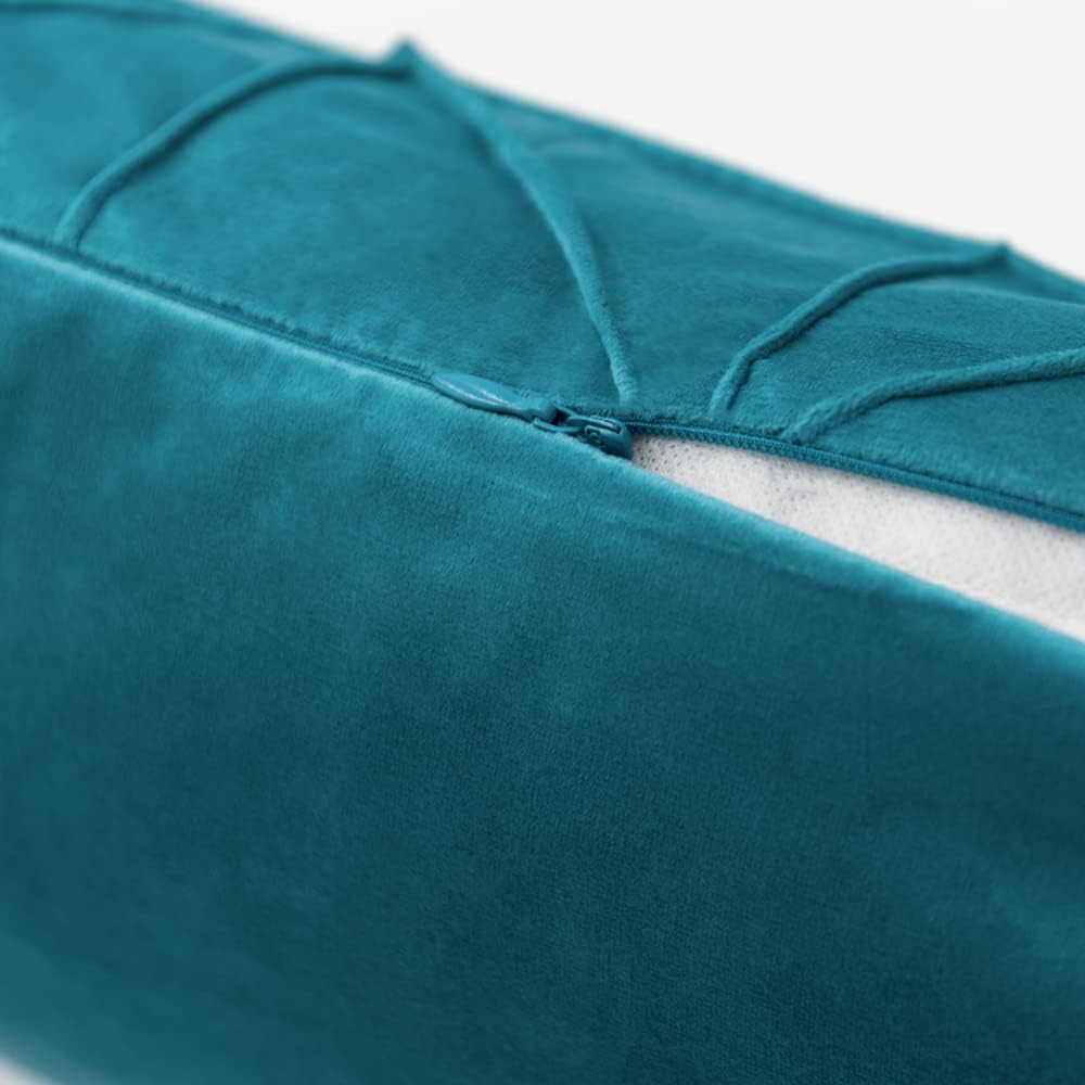VG|teal-blue|Velvet Pillow Cover