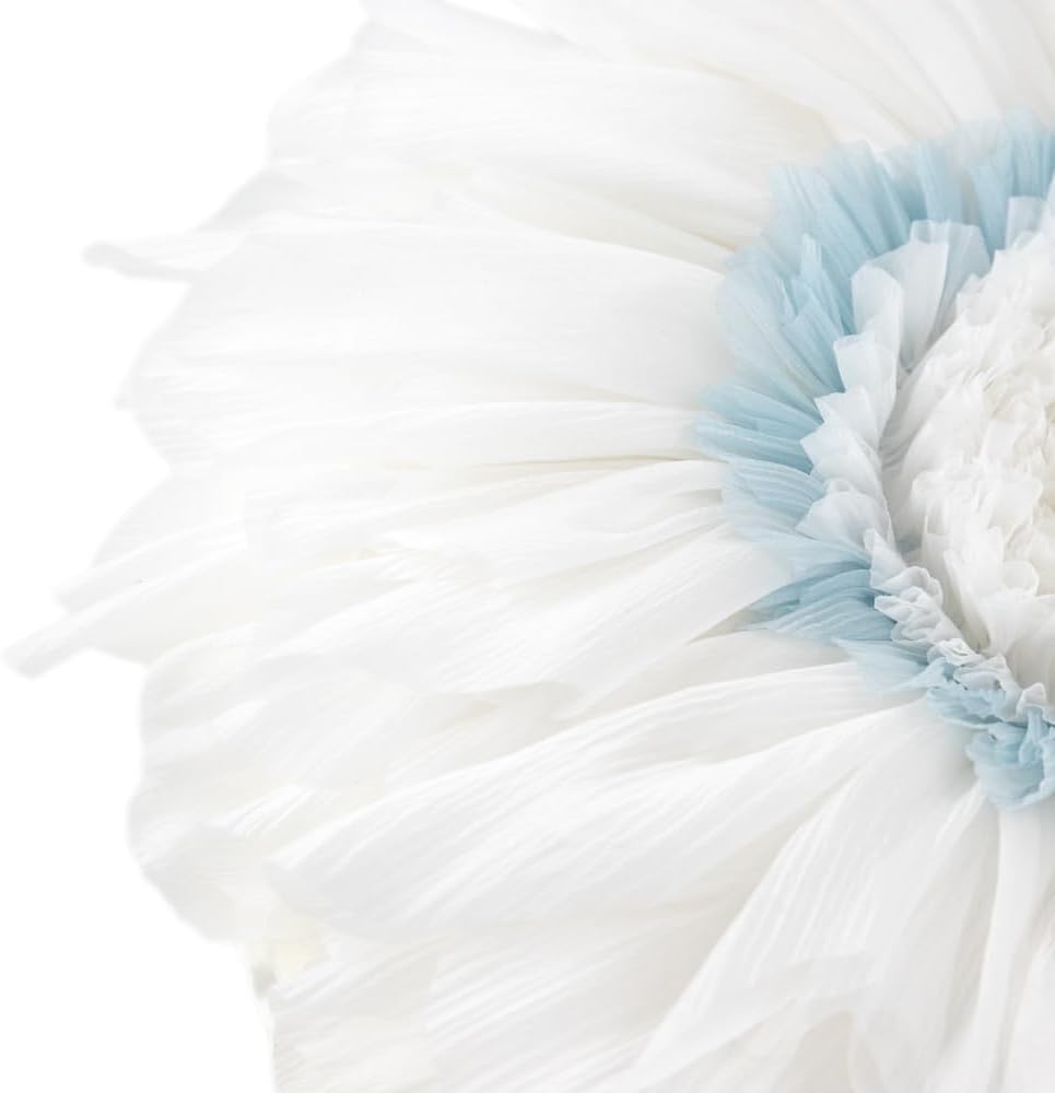 VG|white|Decorative 3D Flower Shaped Throw Pillow