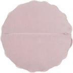 VG|coral-pink|Handmade 3D Flower Throw Pillow Round Cushion