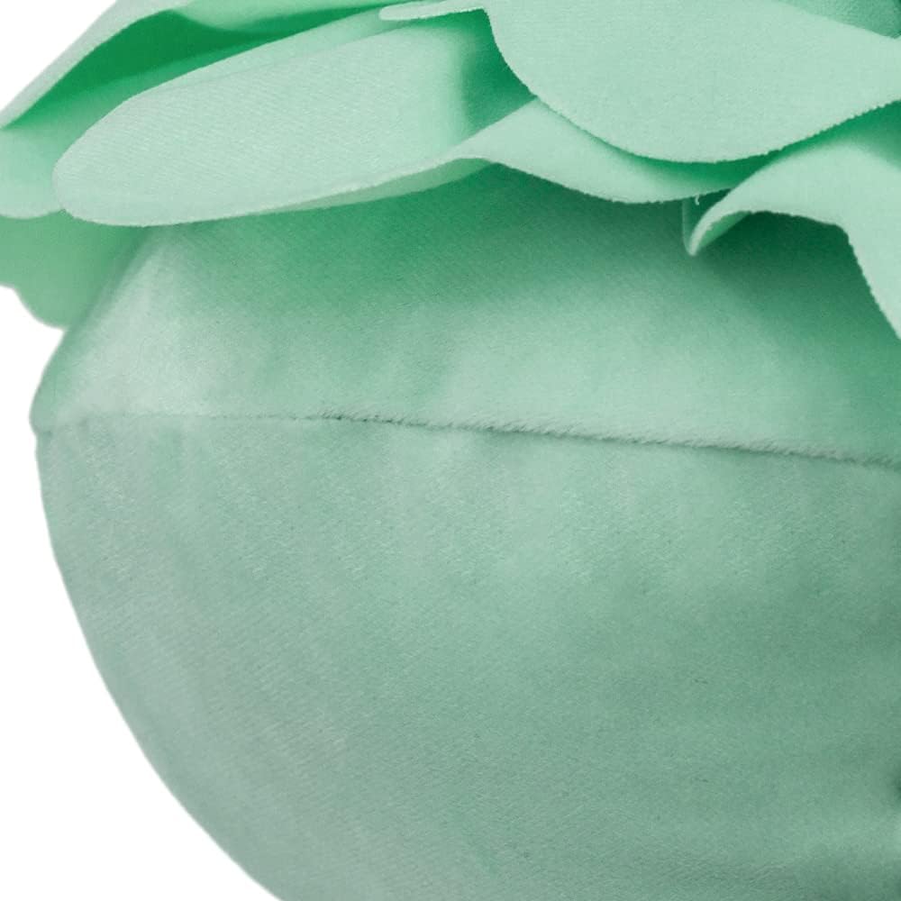 VG|mint|Flower Throw Pillow Cover Decorative Round Pillowcase Floral Cushion for Bed Sofa Couch Car Decor