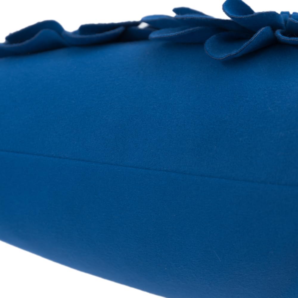 VG|royal-blue|3D Flower Throw Pillow Cover