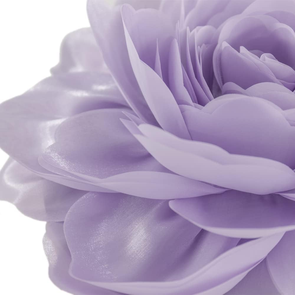 VG|purple|3D Flower Throw Pillow Cover