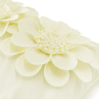 VG|creamy-white|3D Flower Throw Pillow Cover