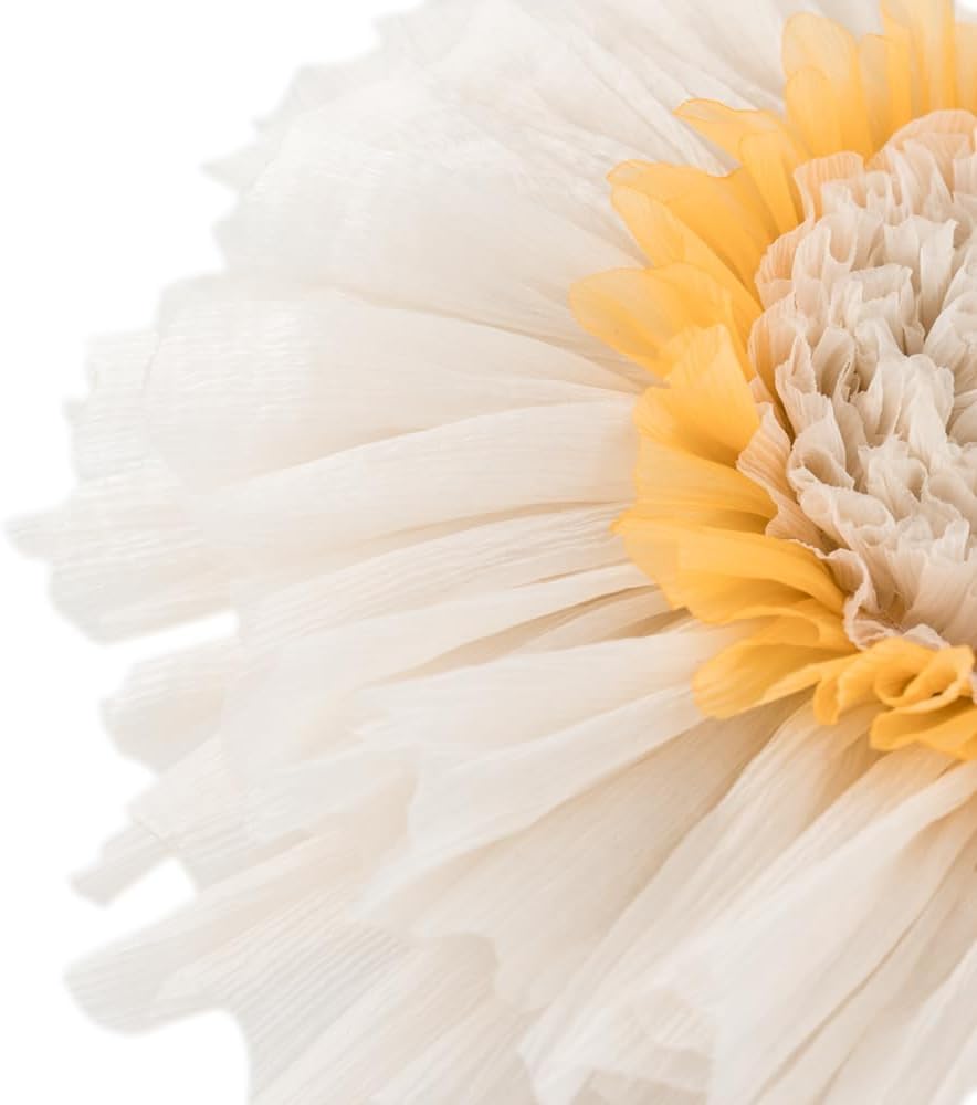 VG|beige|Decorative 3D Flower Shaped Throw Pillow