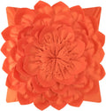 VG|orange|3D Flower Throw Pillow Covers