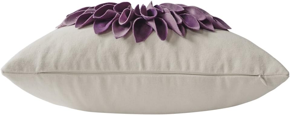 VG|purple-purple-beige-canvas|3D Sunflowers Throw Pillow Cover Wine Red
