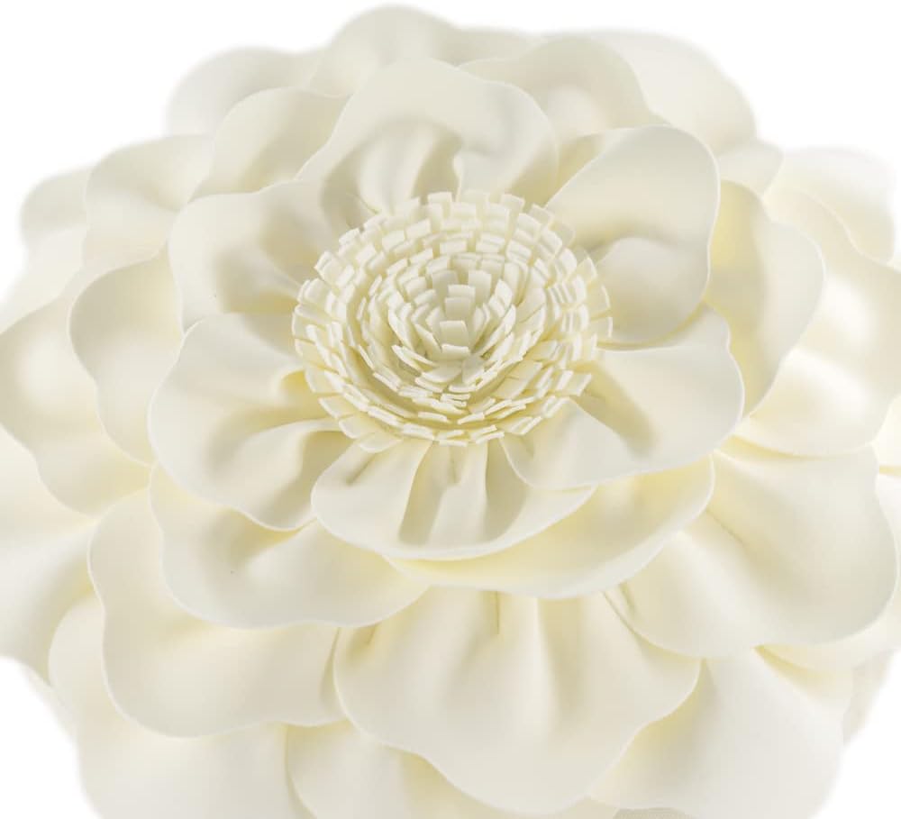 VG|cream|Flower Throw Pillow Cover Decorative Round Pillowcase Floral Cushion for Bed Sofa Couch Car Decor