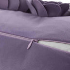 VG|purple|3D Flower Throw Pillow Cover Lavender