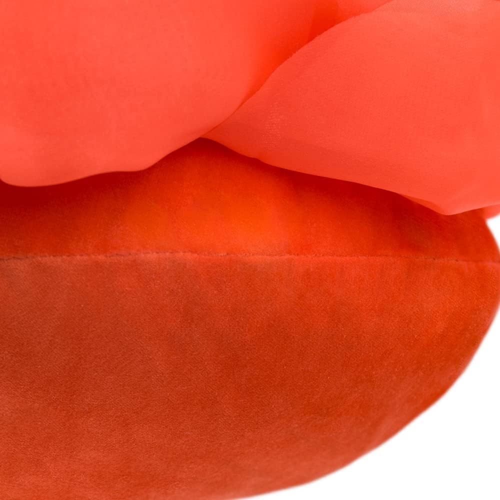 VG|orange|3D Flower Throw Pillow Cover
