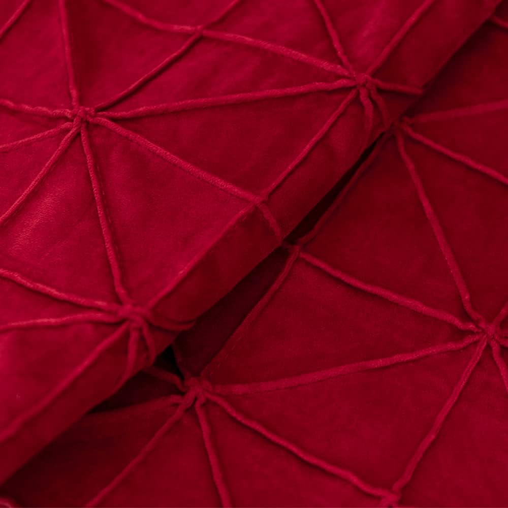 VG|red|Velvet Pillow Cover